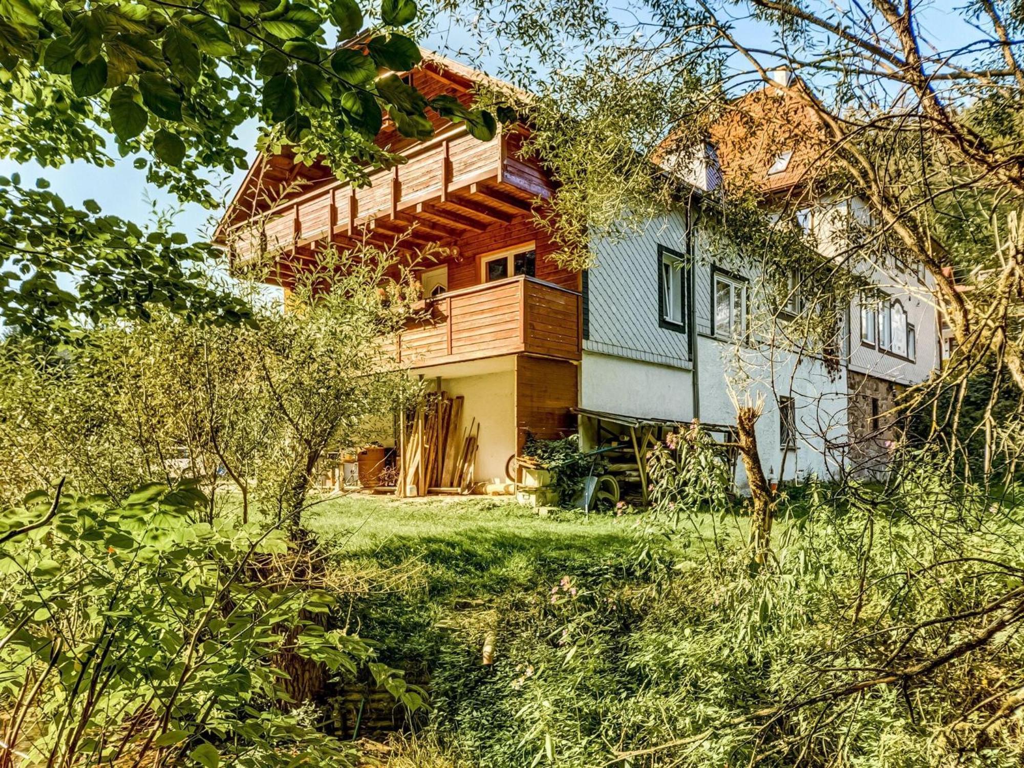Apartment Thuringian Forest With Balcony Gießübel Bagian luar foto
